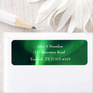 Northern Lights Aurora Borealis Wedding  Label