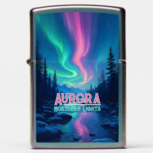 Northern Lights Aurora Borealis Zippo Lighter