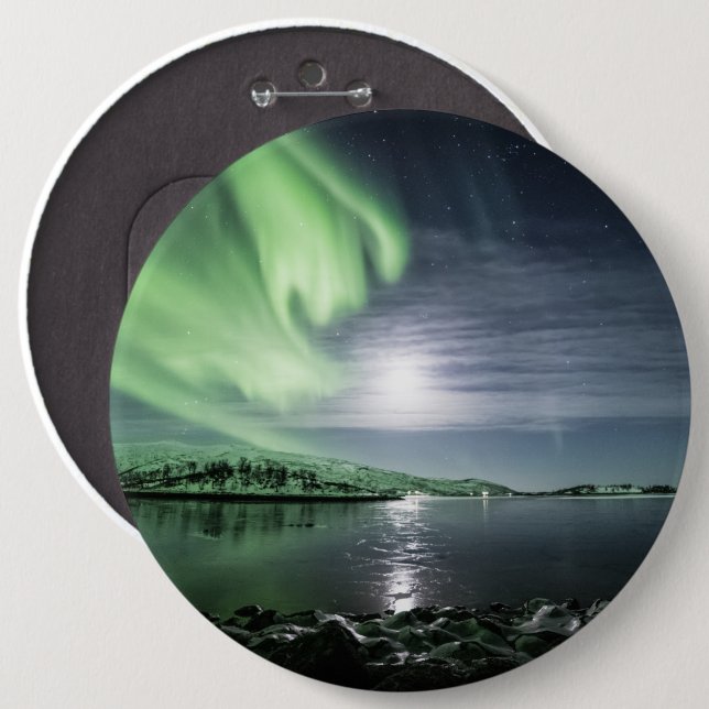 Northern Lights Button (Front & Back)