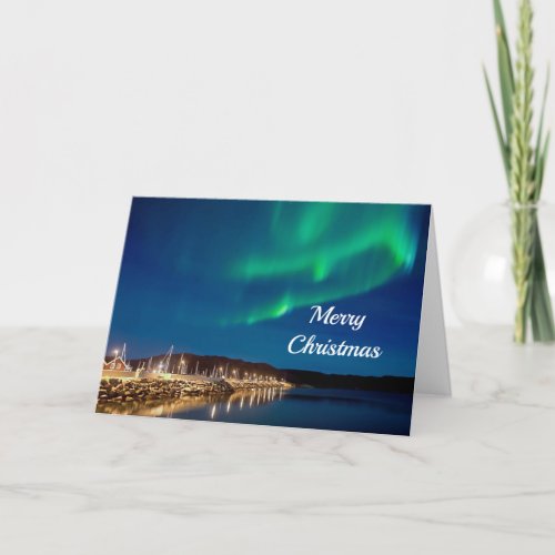 Northern Lights Christmas Holiday Card