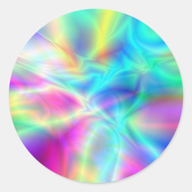 Northern Lights Classic Round Sticker (Front)