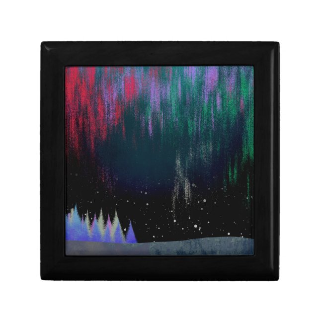 Northern Lights Contemporary Landscape Gift Box (Front)