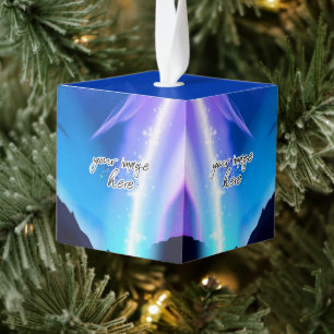 Northern Lights Cube Ornament