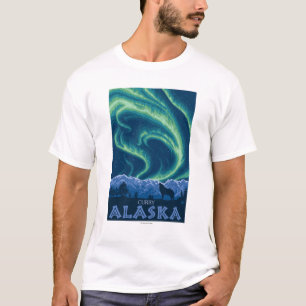 Northern Lights - Curry, Alaska T-Shirt