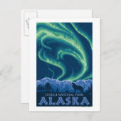 Northern Lights - Denali National Park, Alaska Postcard | Zazzle