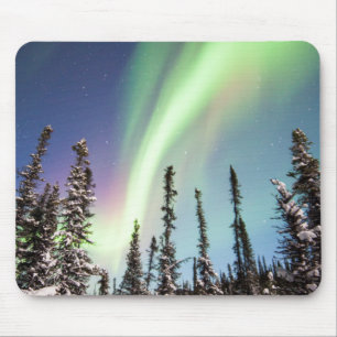 Northern Lights Denali National Park Mouse Pad