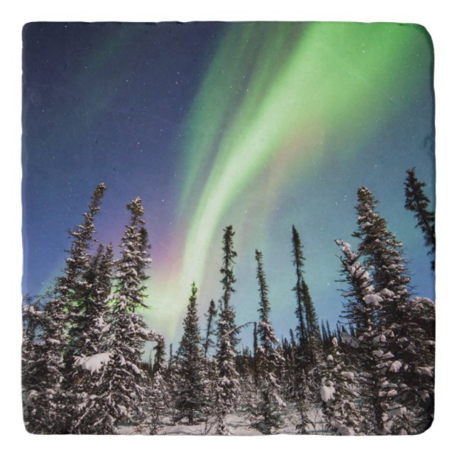 Northern Lights | Denali National Park Trivet (Front)
