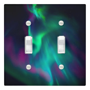 Northern Lights - Double Light Switch Cover