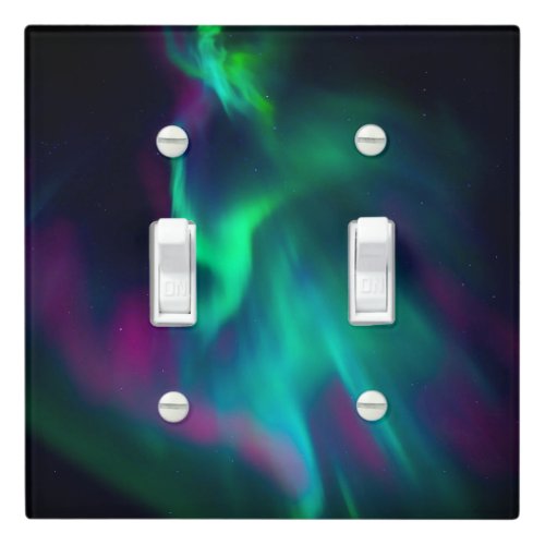 Northern Lights _ Double Light Switch Cover
