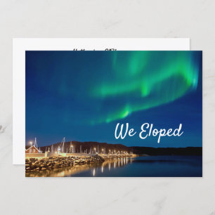 Northern Lights Elopement Invitation