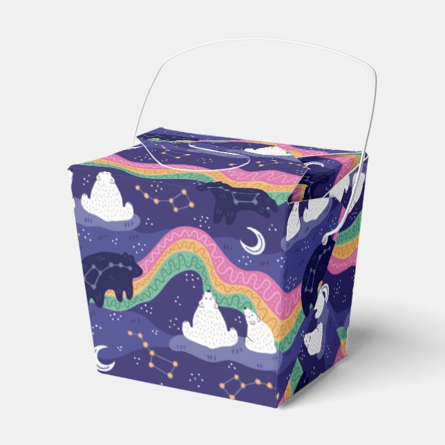Northern Lights Favor Box (Front Side)