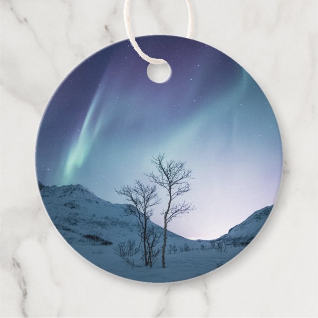 Northern Lights Favor Tags (Front)