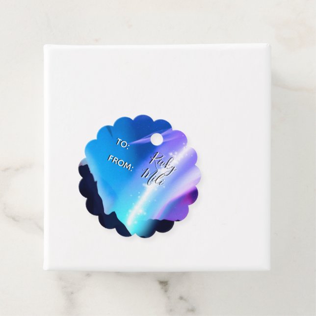 Northern Lights Favor Tags (In Situ)
