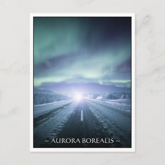 Northern Lights Finland Postcard (Front)