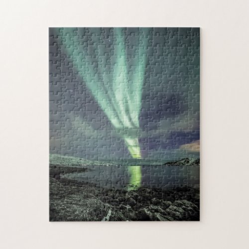 Northern Lights Fjord Norway Jigsaw Puzzle