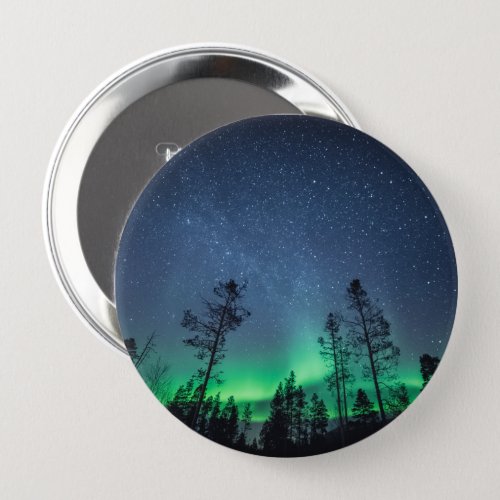 Northern Lights Forest Button