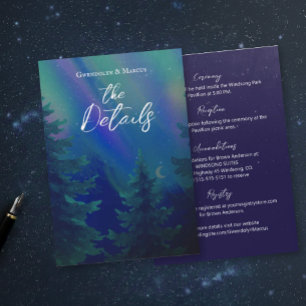 Northern Lights Forest Details Enclosure Card