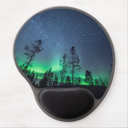 Northern Lights Forest Gel Mouse Pad