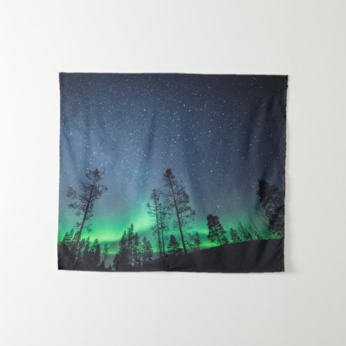 Northern Lights Forest Tapestry