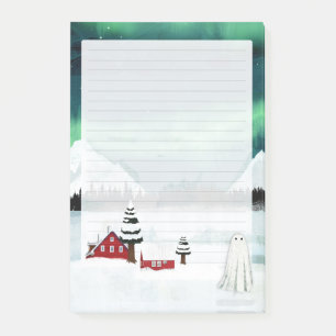 Northern Lights - Ghost Lined Writing  Post-it Notes