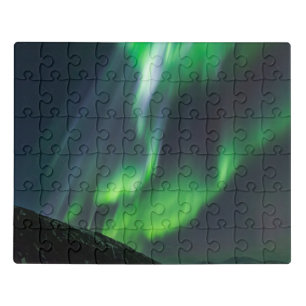 Northern Lights Glowing   North Iceland Jigsaw Puzzle