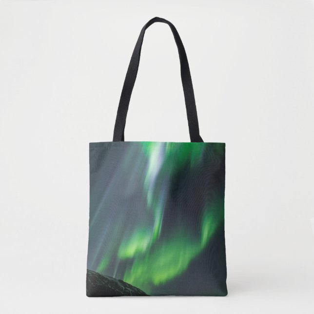 Northern Lights Glowing | North Iceland Tote Bag (Front)