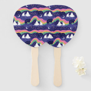 Northern Lights Hand Fans