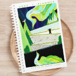 Northern Lights Happy Place Planner<br><div class="desc">Stay organized and inspired with our non-dated Monthly Planner featuring a delightful illustration of the enchanting Northern Lights. Embrace the cheerful and joyous vibes brought to life by the bright colors and original unique art, catering to women who value both functionality and creativity in their planners. This monthly planner is...</div>
