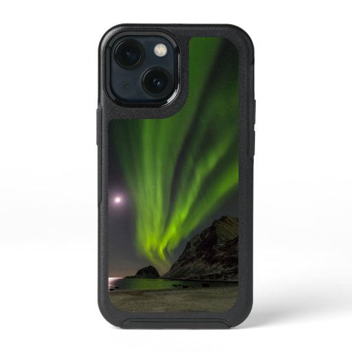 Northern LightS | Haukland Beach Island Norway iPhone 13 Mini Case