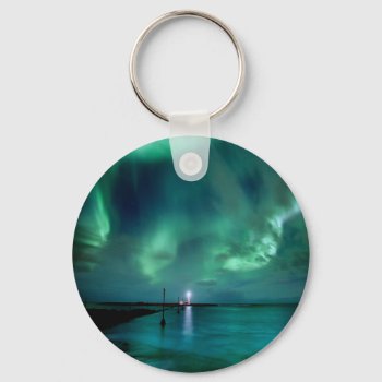 Northern Lights Iceland Keychain by thecoveredbridge at Zazzle