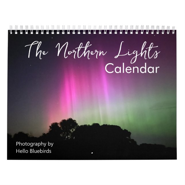 Northern Lights Inspirational 12 Month Calendar (Cover)