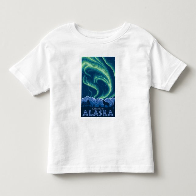 Northern Lights - Ketchikan, Alaska Toddler T-shirt (Front)