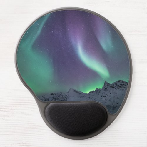 Northern Lights Landscape Photo Gel Mouse Pad