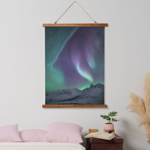 Northern Lights Landscape Photo Hanging Tapestry
