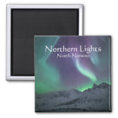 Northern Lights Alaska Aurora License Plate Metal Bottle Opener Magnet 