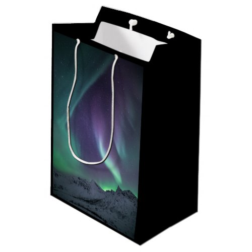 Northern Lights Landscape Photo Medium Gift Bag