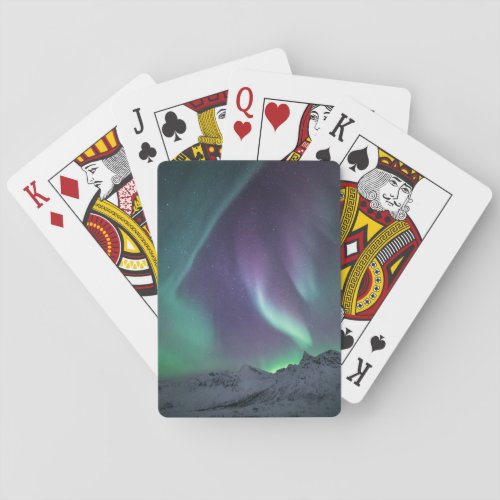 Northern Lights Landscape Photo Playing Cards