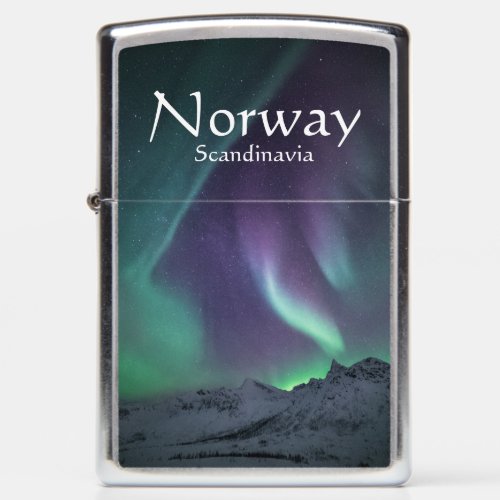 Northern Lights Landscape Photo Zippo Lighter