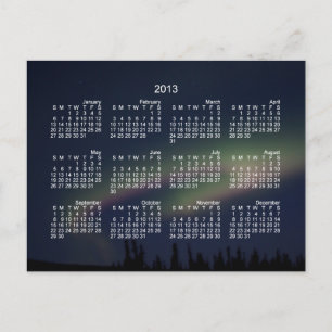 Northern Lights Loop; 2013 Calendar Postcard