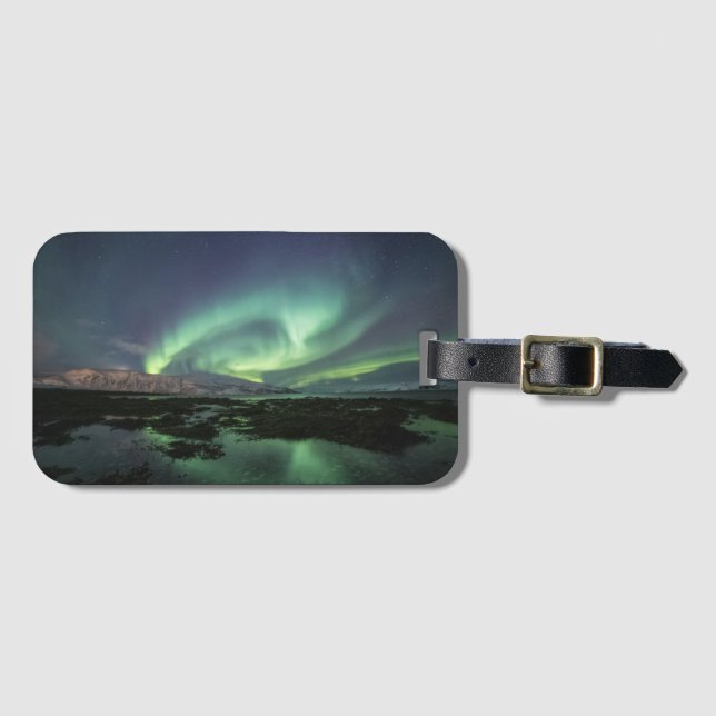 Northern Lights Luggage Tag (Front Horizontal)