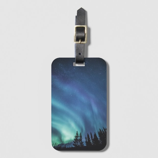 Northern Lights Luggage Tag (Front Vertical)