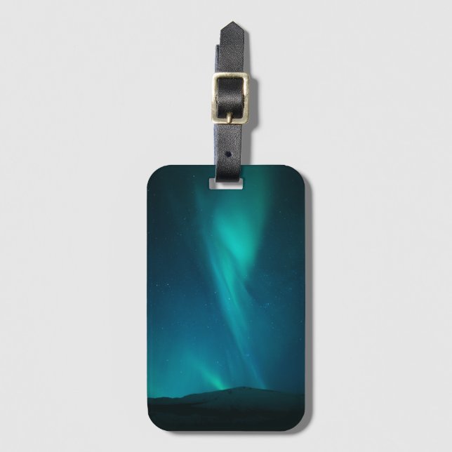 Northern Lights Luggage Tag (Front Vertical)