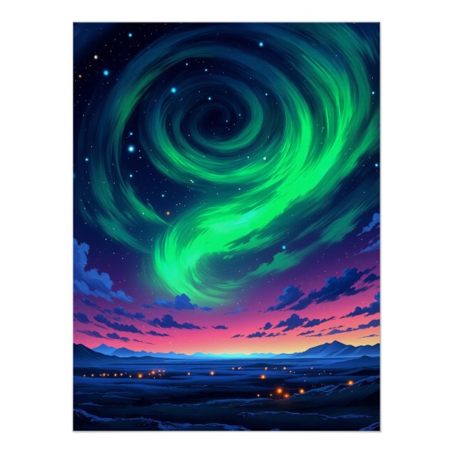 Northern Lights Magic   Poster (Front)