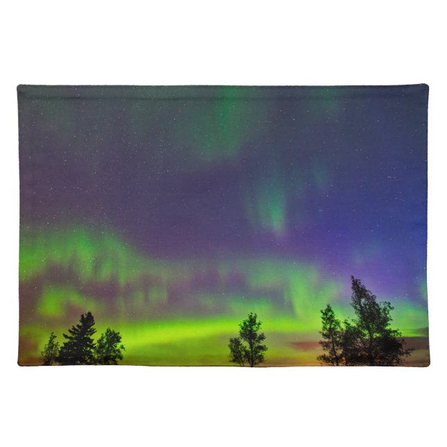 Northern Lights | Manitoba Canada Cloth Placemat (Front)