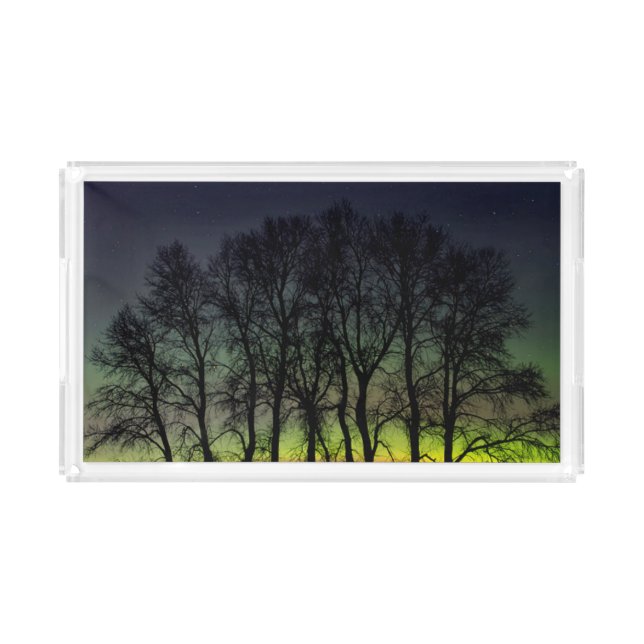 Northern Lights | Manitoba Canada Grande Pointe Acrylic Tray (Front)