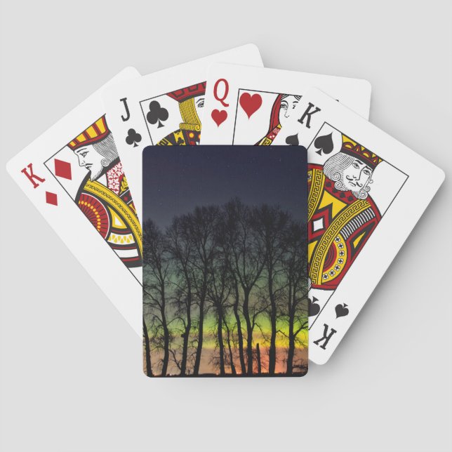 Northern Lights | Manitoba Canada Grande Pointe Poker Cards (Back)