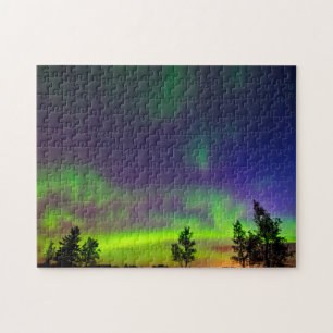Northern Lights Manitoba Canada Jigsaw Puzzle
