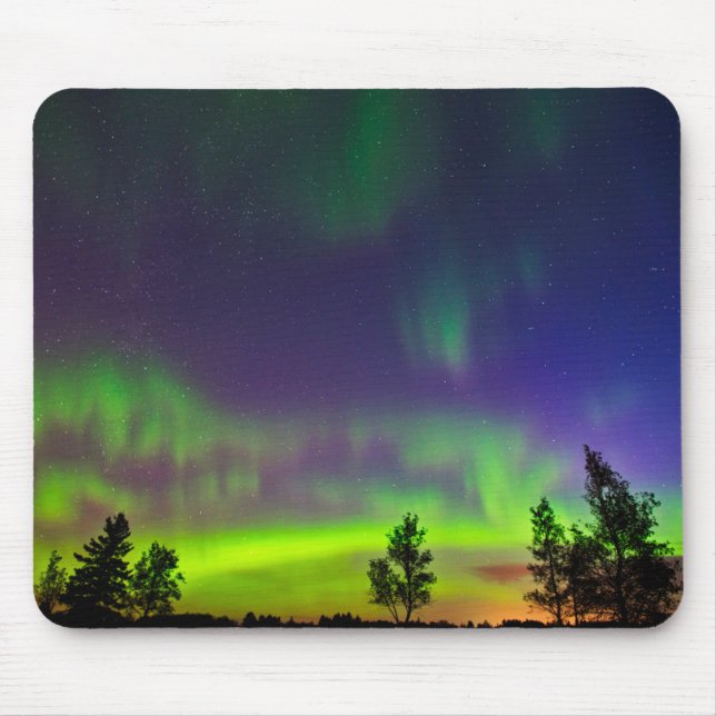 Northern Lights | Manitoba Canada Mouse Pad (Front)