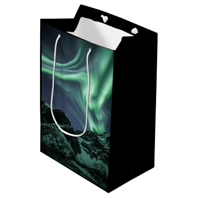 Northern Lights Medium Gift Bag (Front Angled)