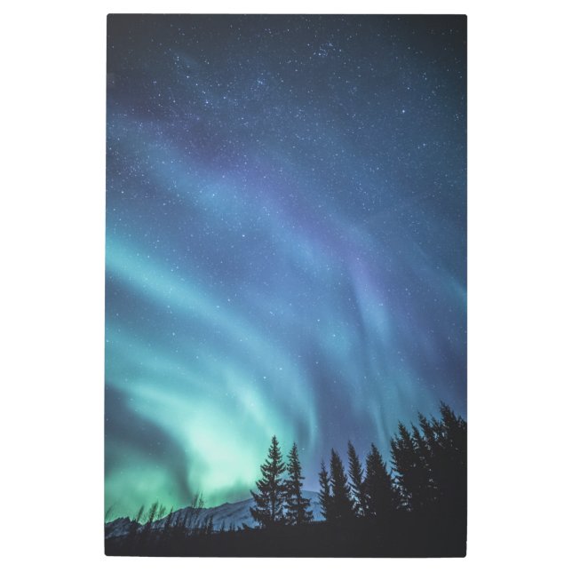Northern Lights Metal Print (Front)